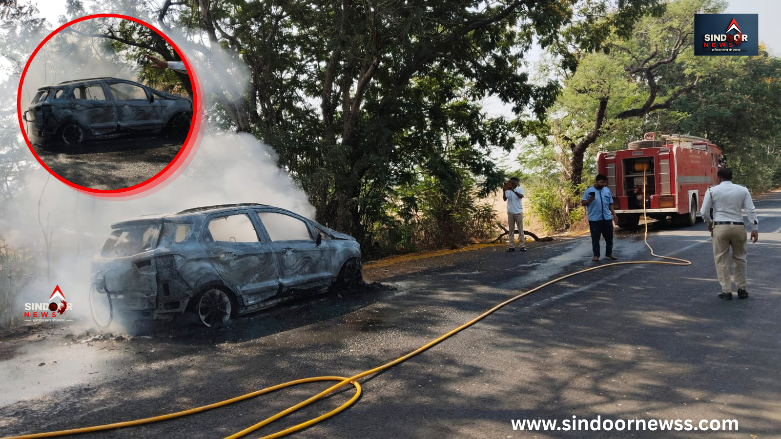 अगर काबू न होती कार तो बाप-बेटे की जाती जान