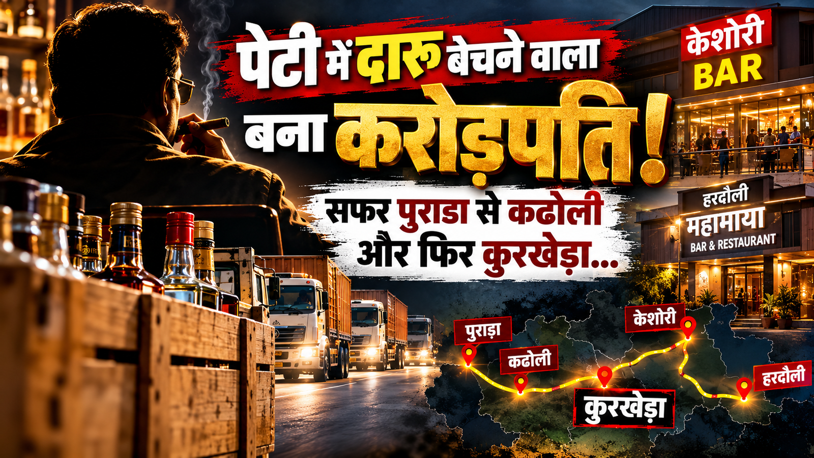 Read more about the article पेटी में देशी दारू बेचने से लेकर तिन बार तक का सफर! विष्णु तख्तानी के 30 साल के शराब कारोबार की पड़ताल